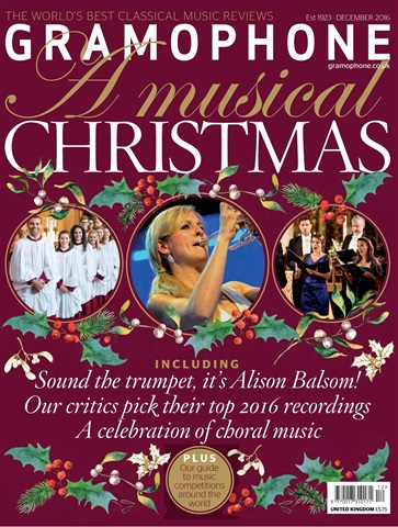 Gramophone issue December 2016