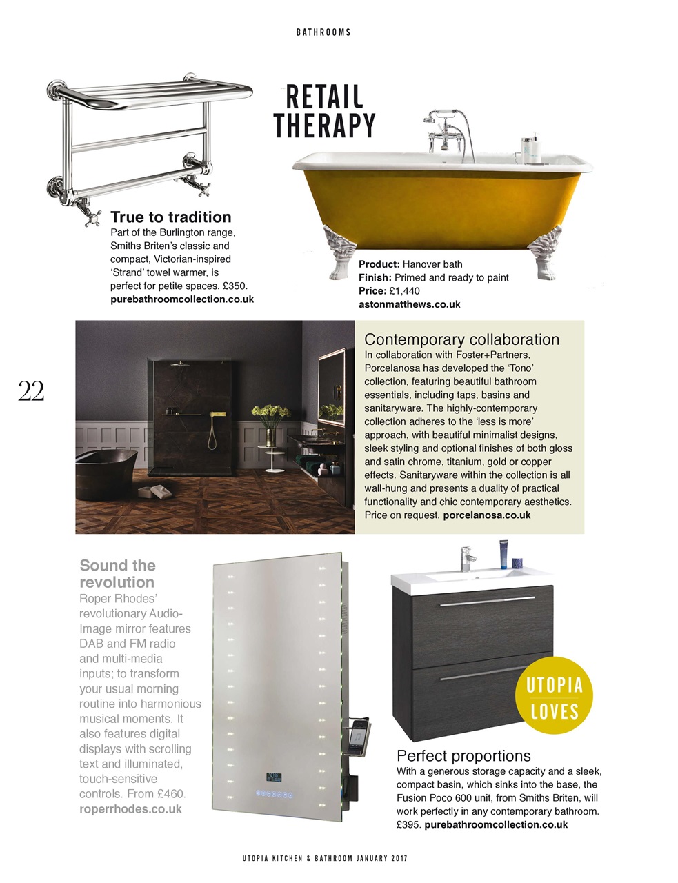 Utopia Kitchen & Bathroom Preview Pages