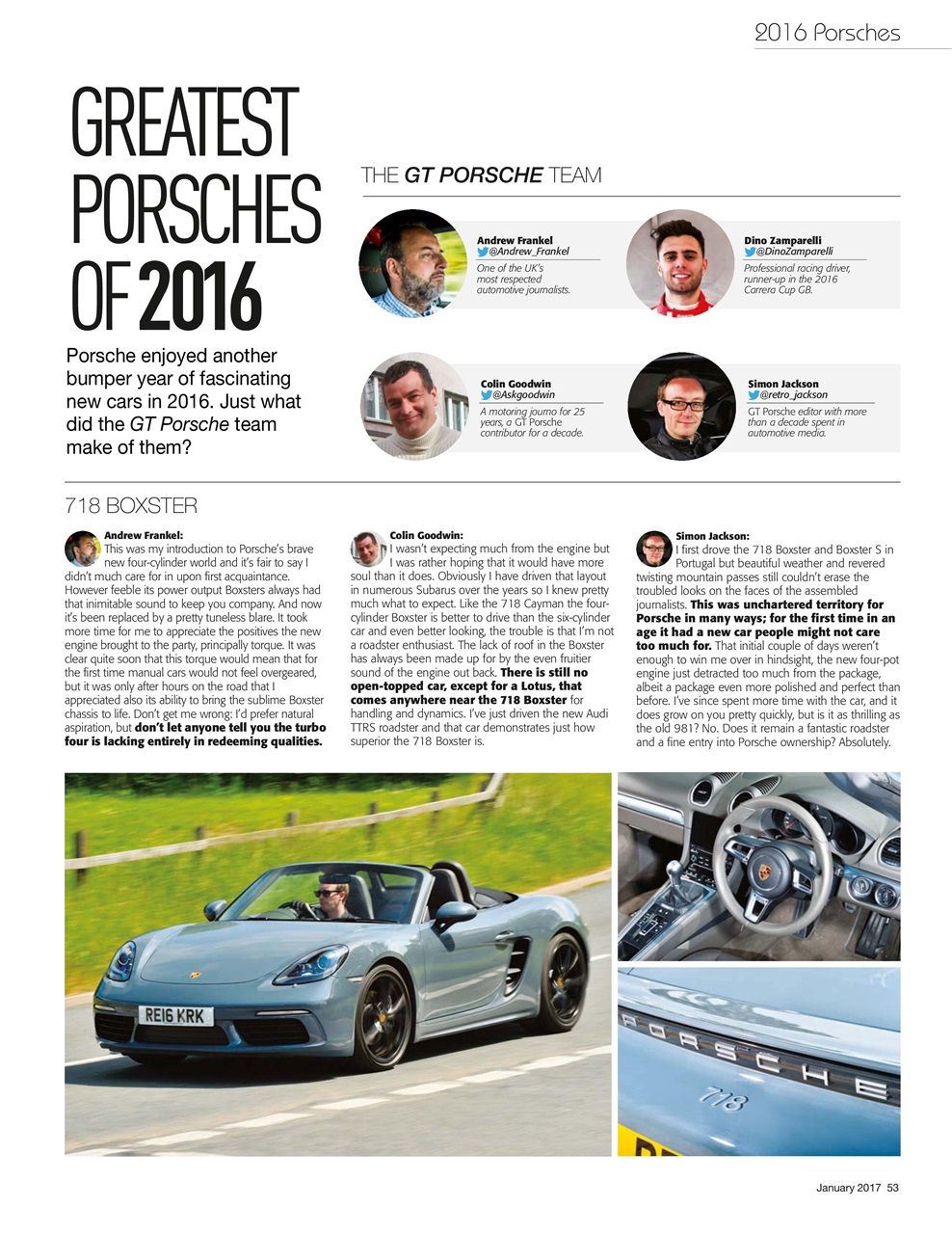 GT Porsche Preview Pages