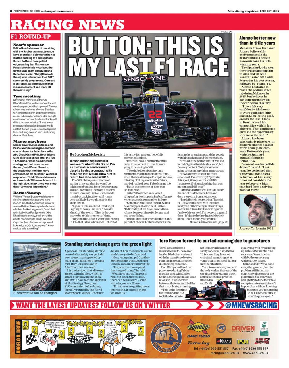 Motorsport News Preview Pages