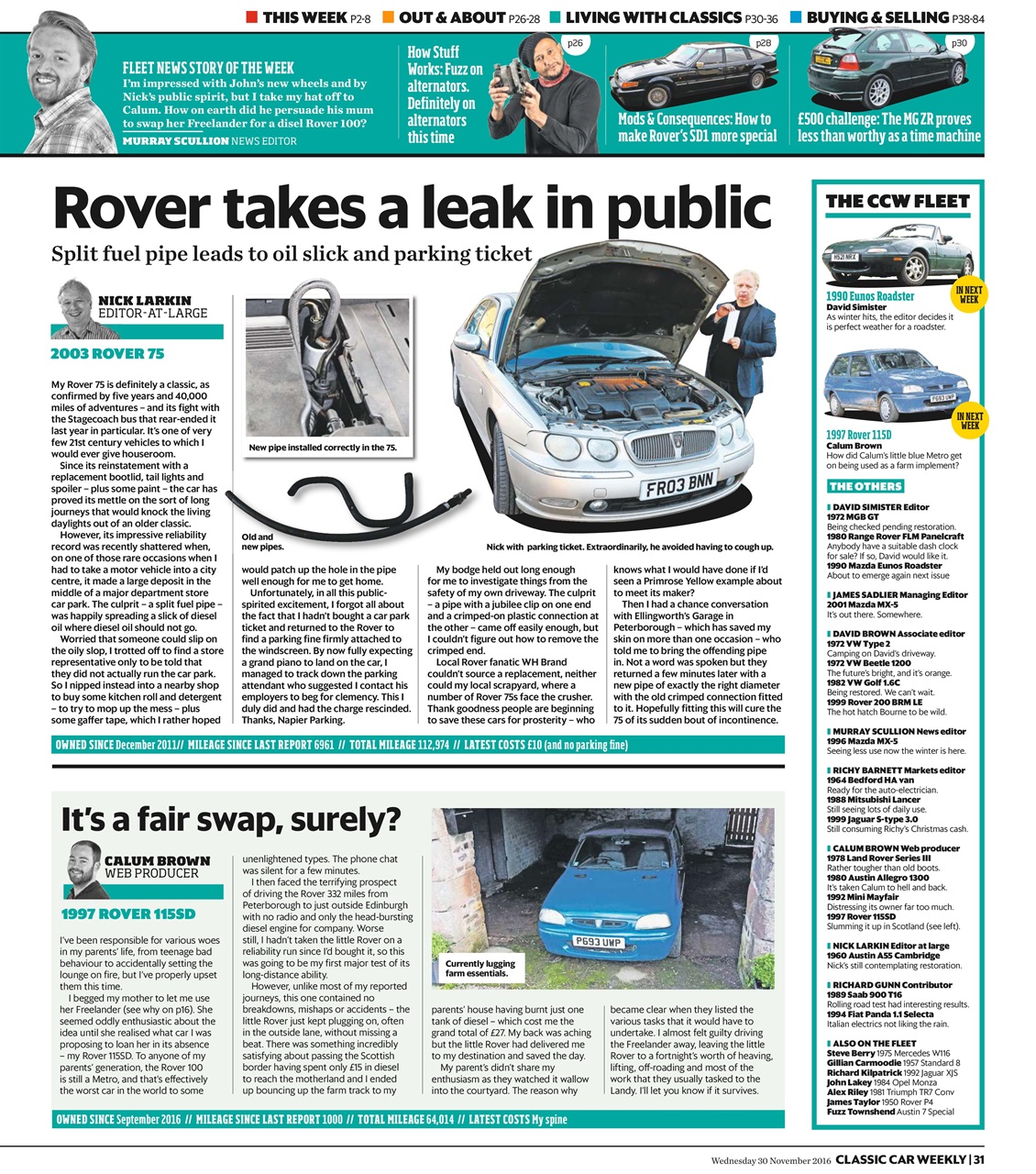 Classic Car Weekly Preview Pages