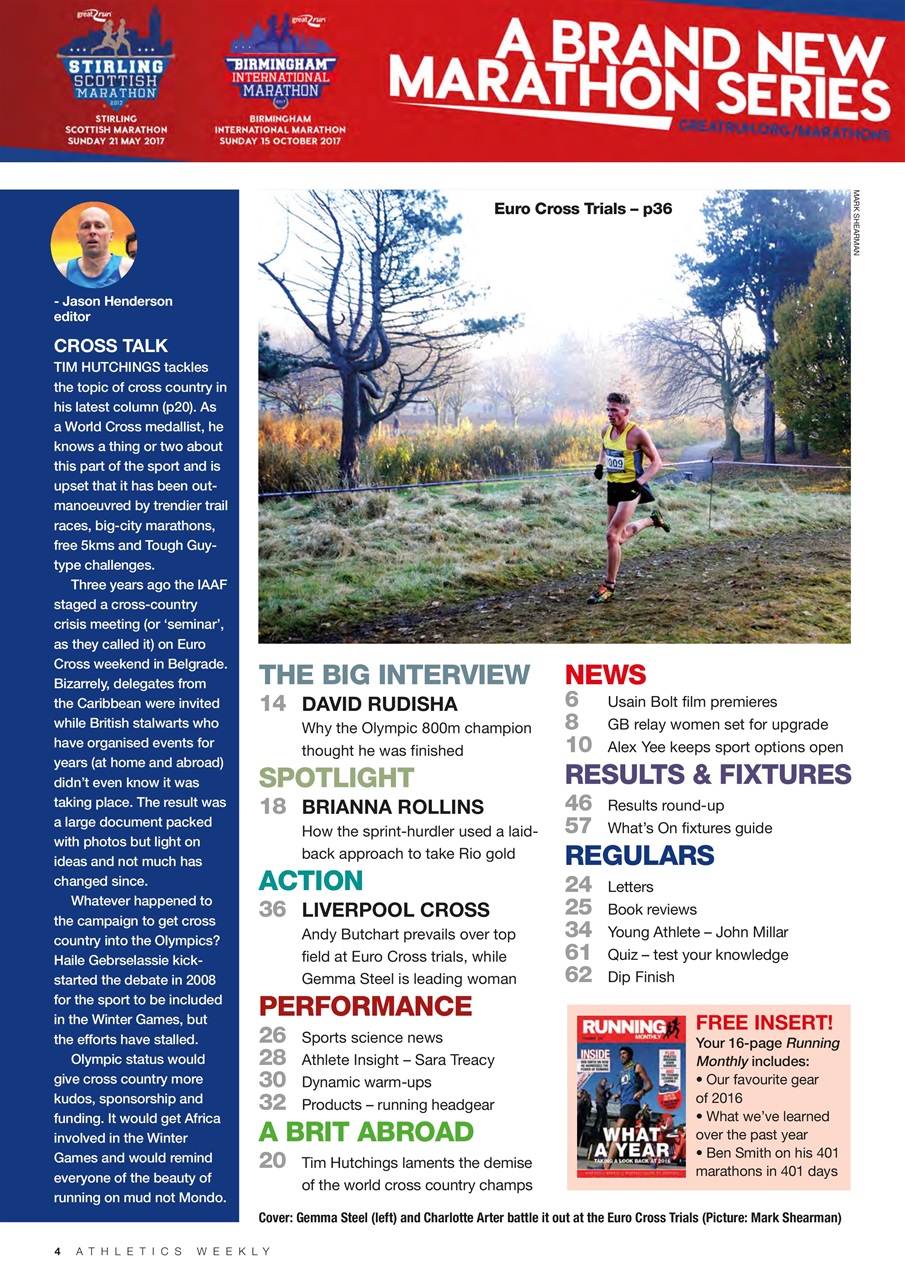 AW – Athletics Weekly Magazine Preview Pages