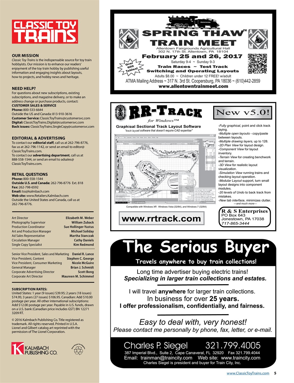 Classic Toy Trains Preview Pages