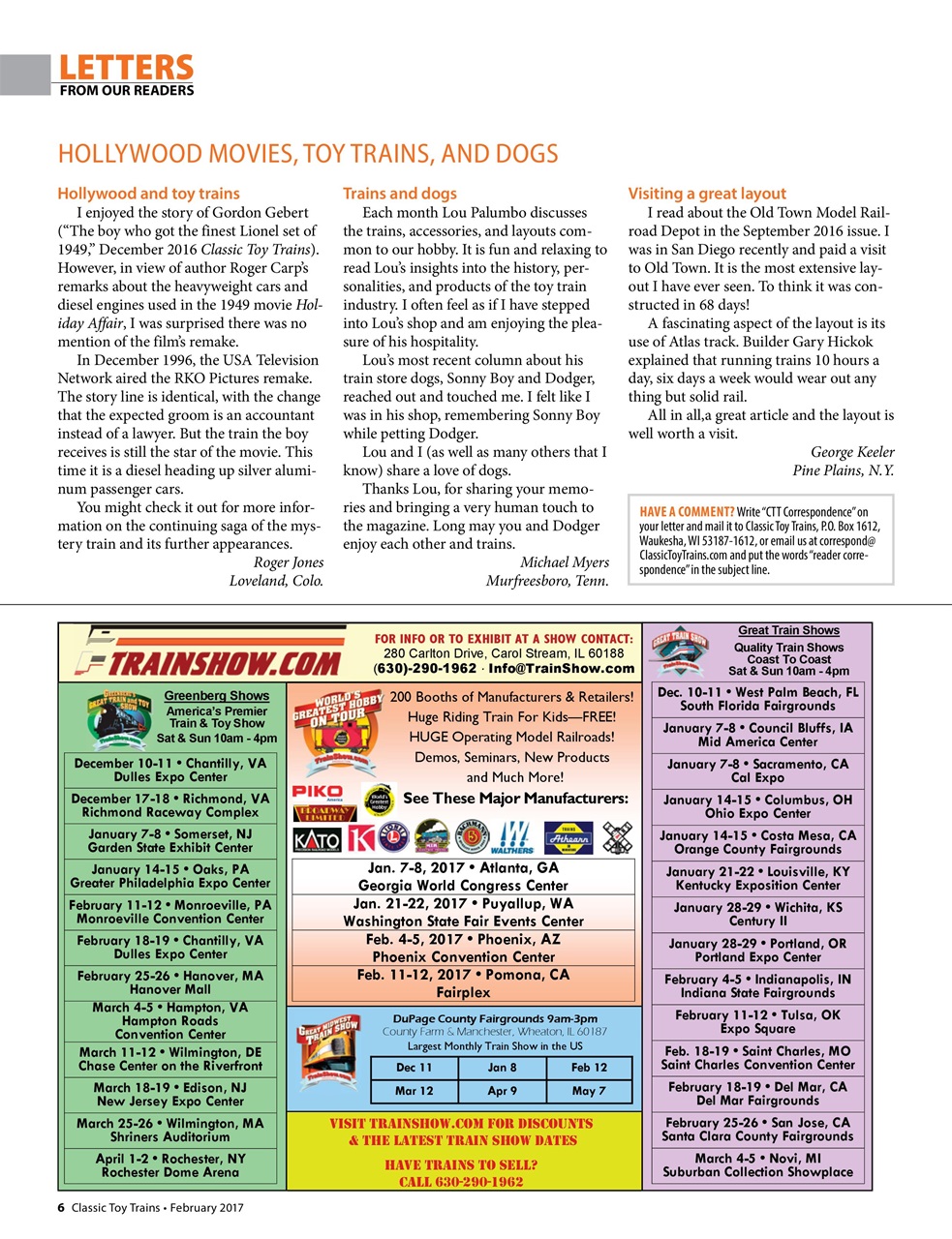 Classic Toy Trains Preview Pages