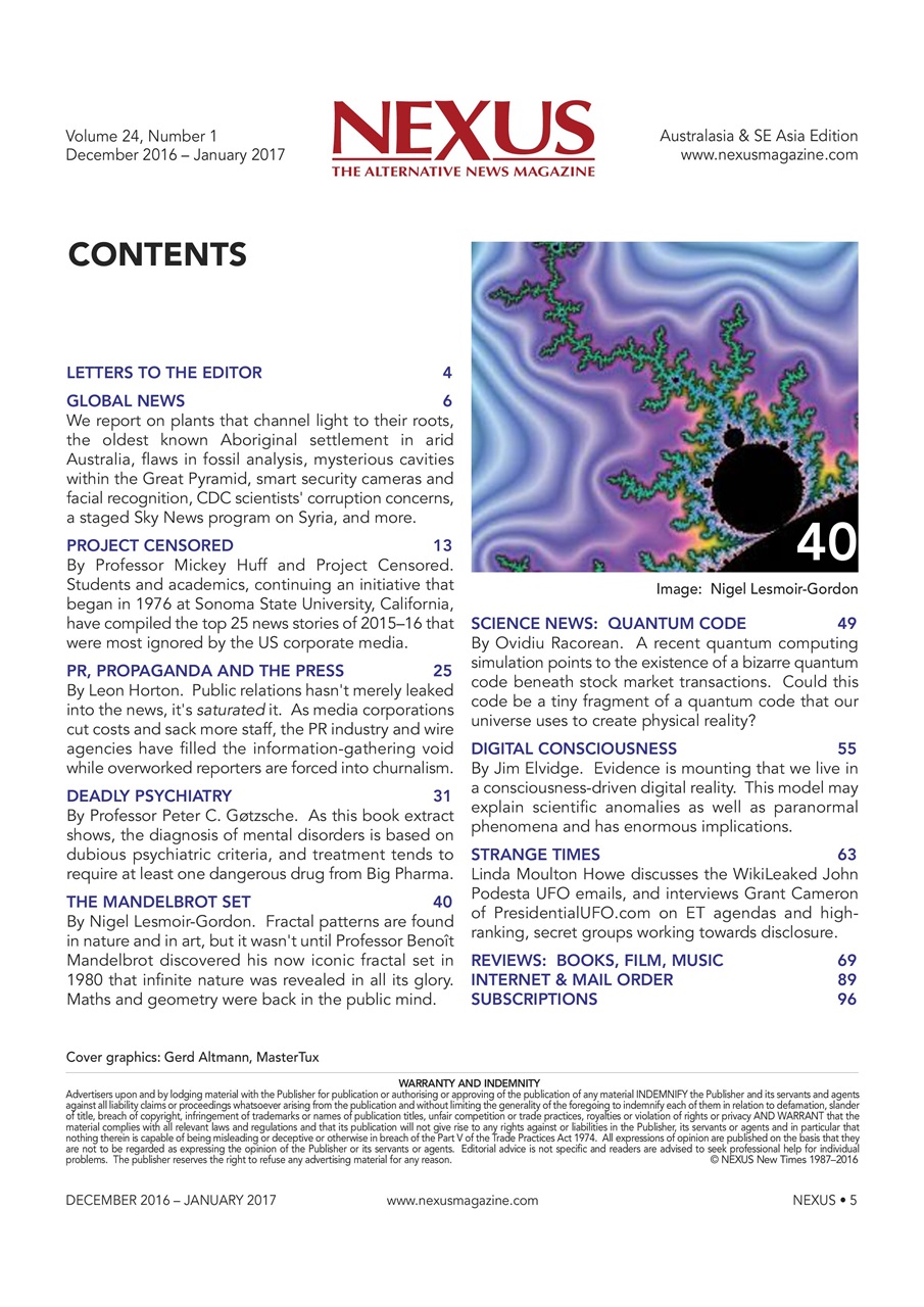 Nexus Magazine Preview Pages