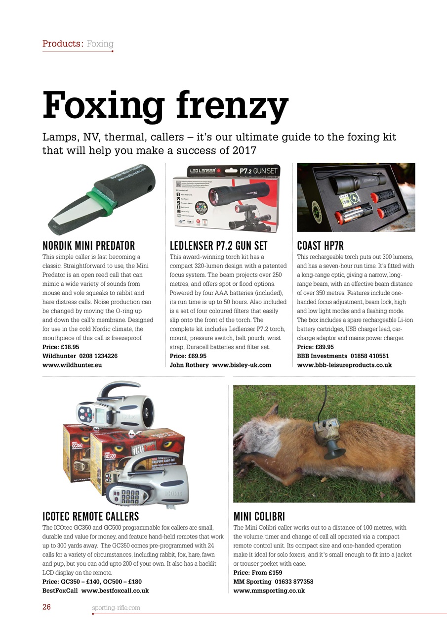 Sporting Rifle Preview Pages