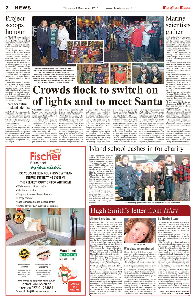 The Oban Times & Lochaber Times Preview Pages
