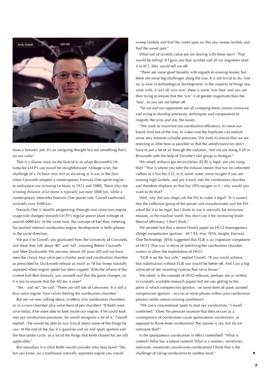 Race Engine Technology Preview Pages