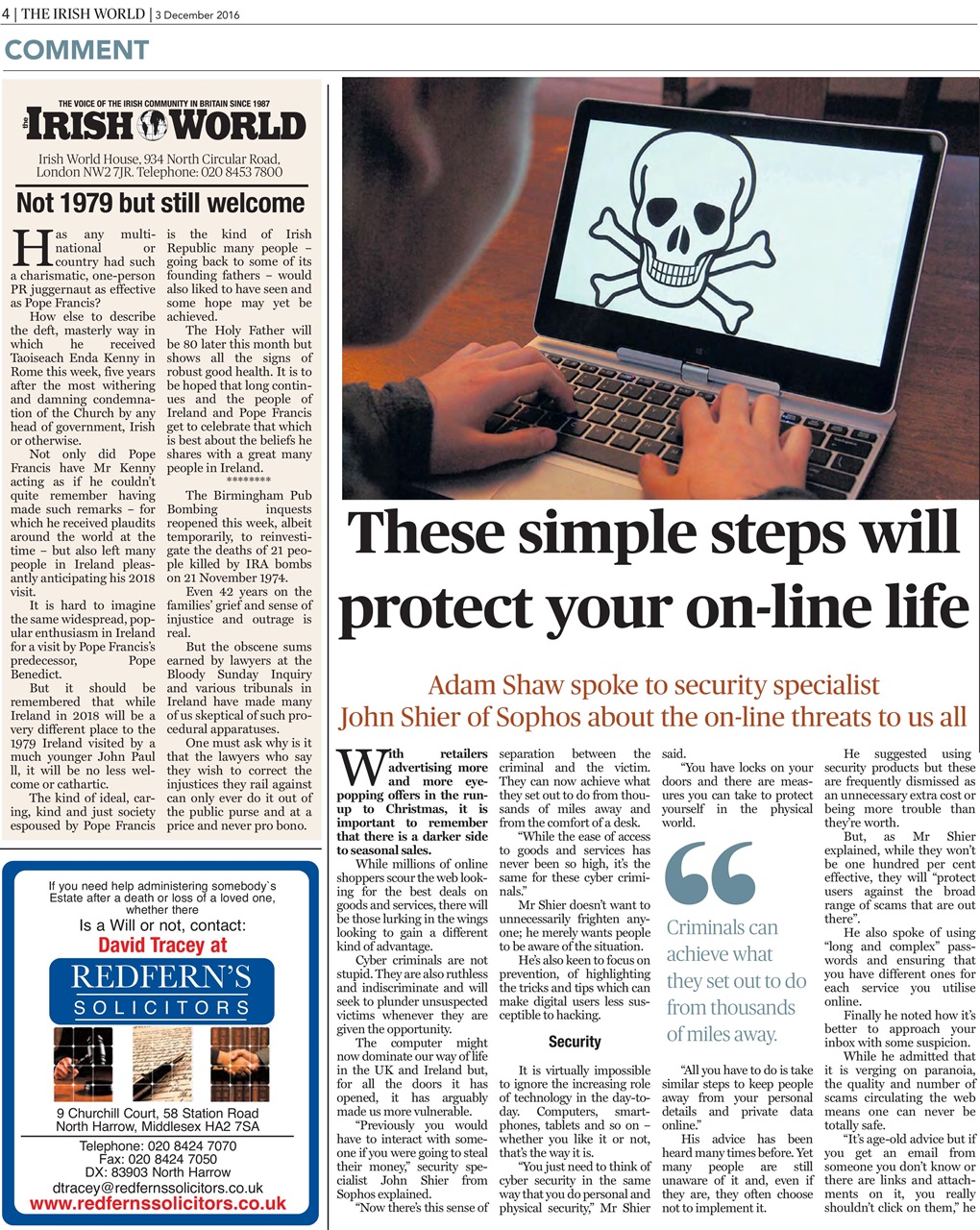 Irish World Preview Pages