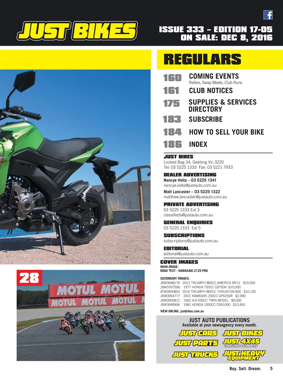 JUST BIKES Preview Pages