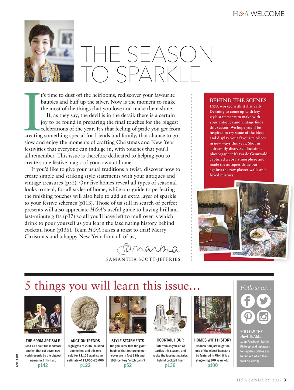 Homes & Antiques Magazine Preview Pages