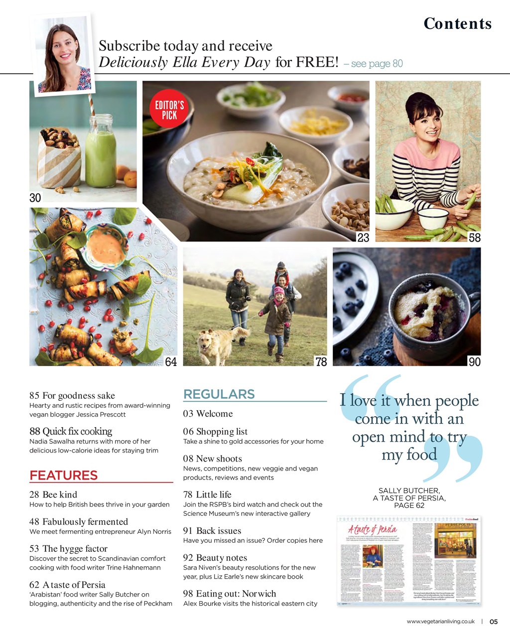 Vegetarian Living Preview Pages
