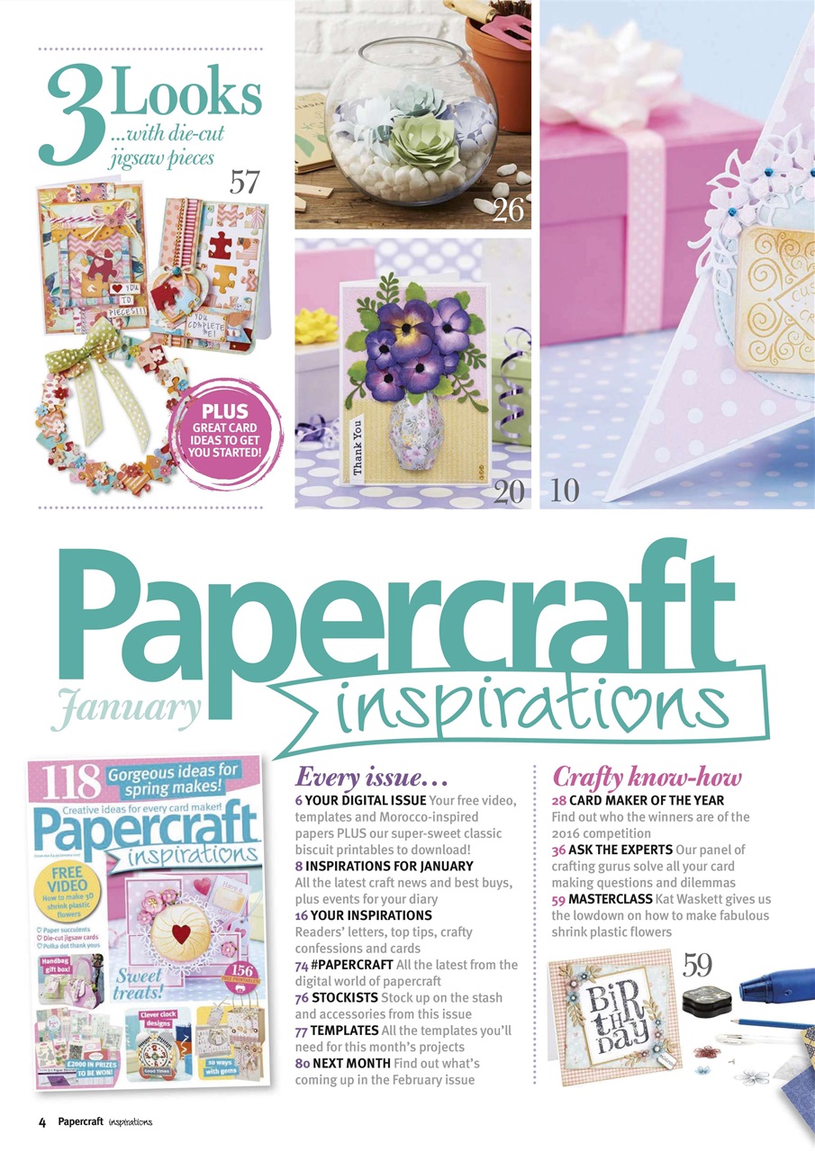 Papercraft Inspirations Preview Pages
