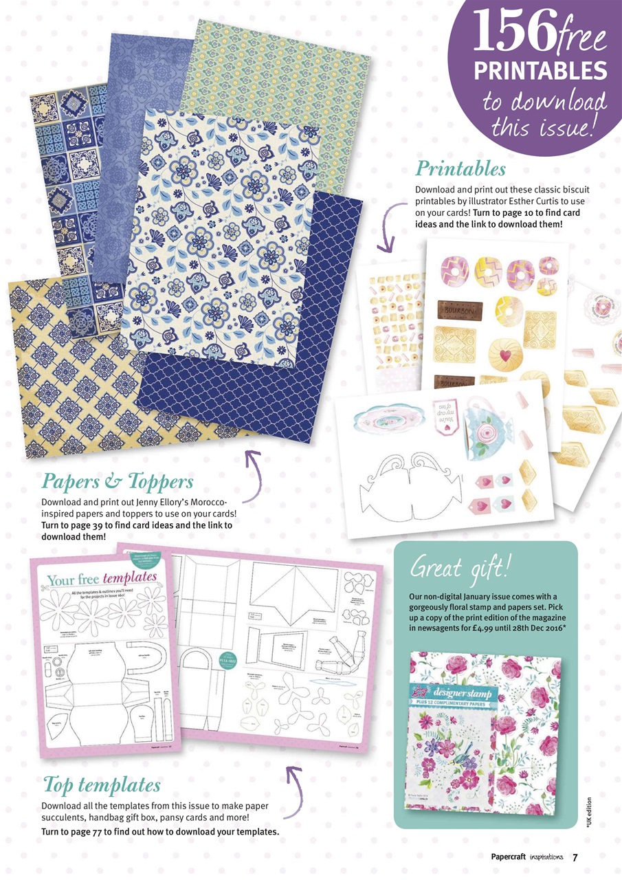 Papercraft Inspirations Preview Pages