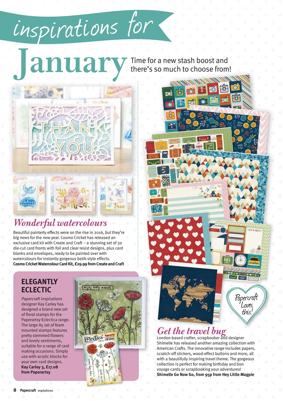 Papercraft Inspirations Preview Pages