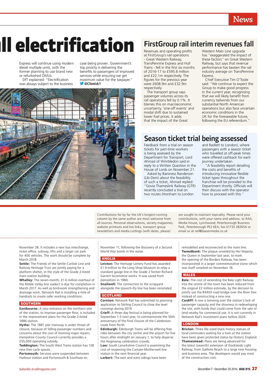 Rail Preview Pages