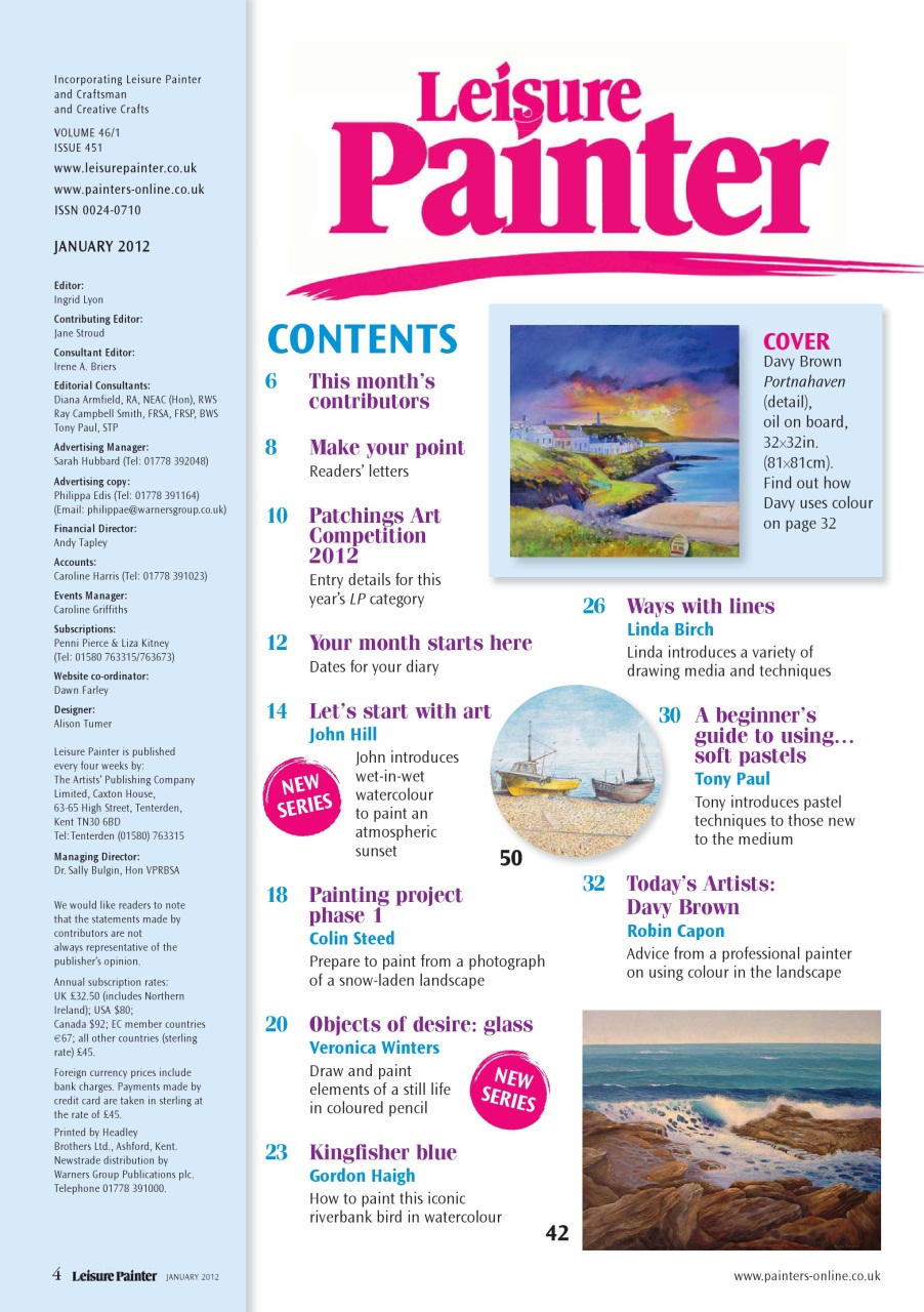Leisure Painter & The Artist Preview Pages