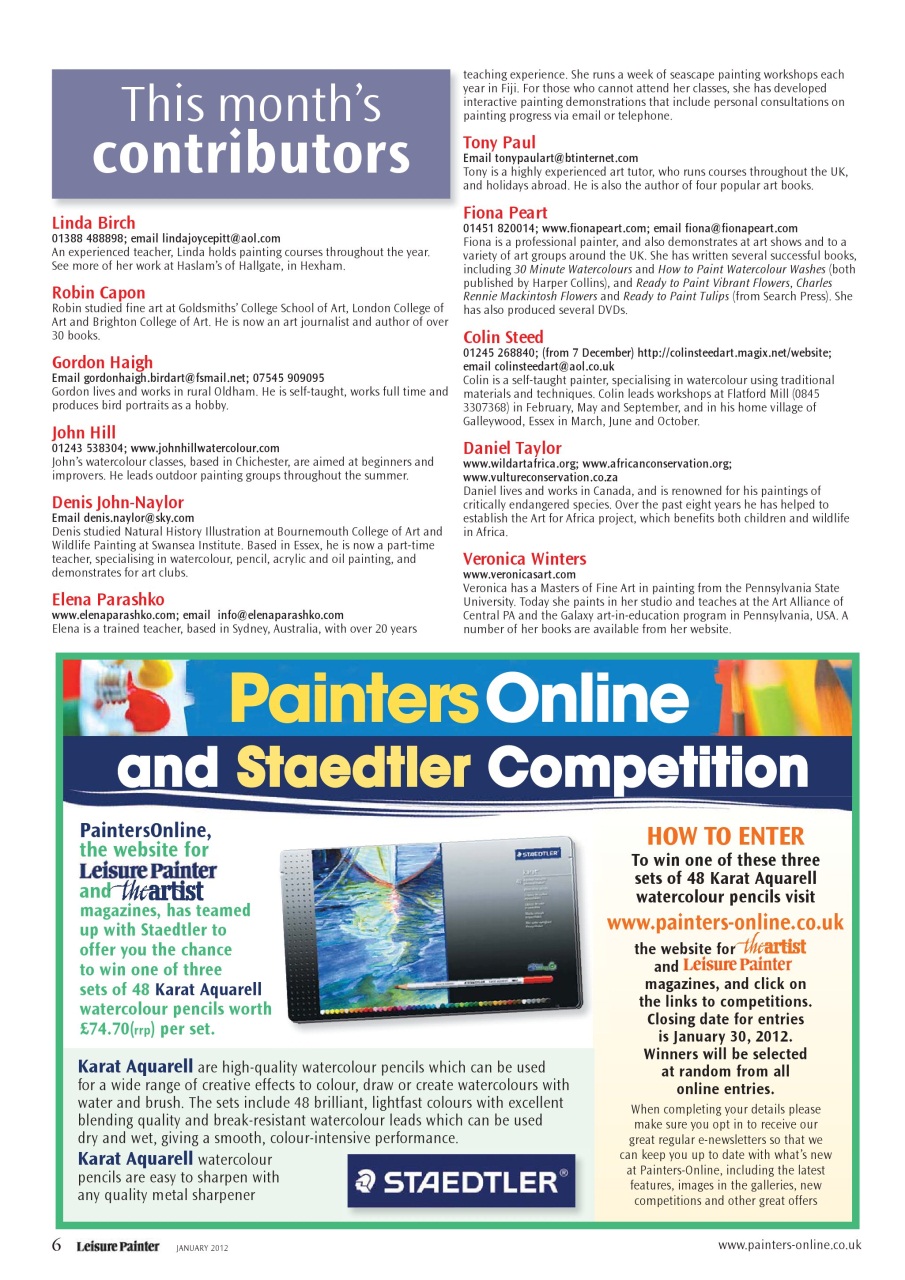 Leisure Painter & The Artist Preview Pages