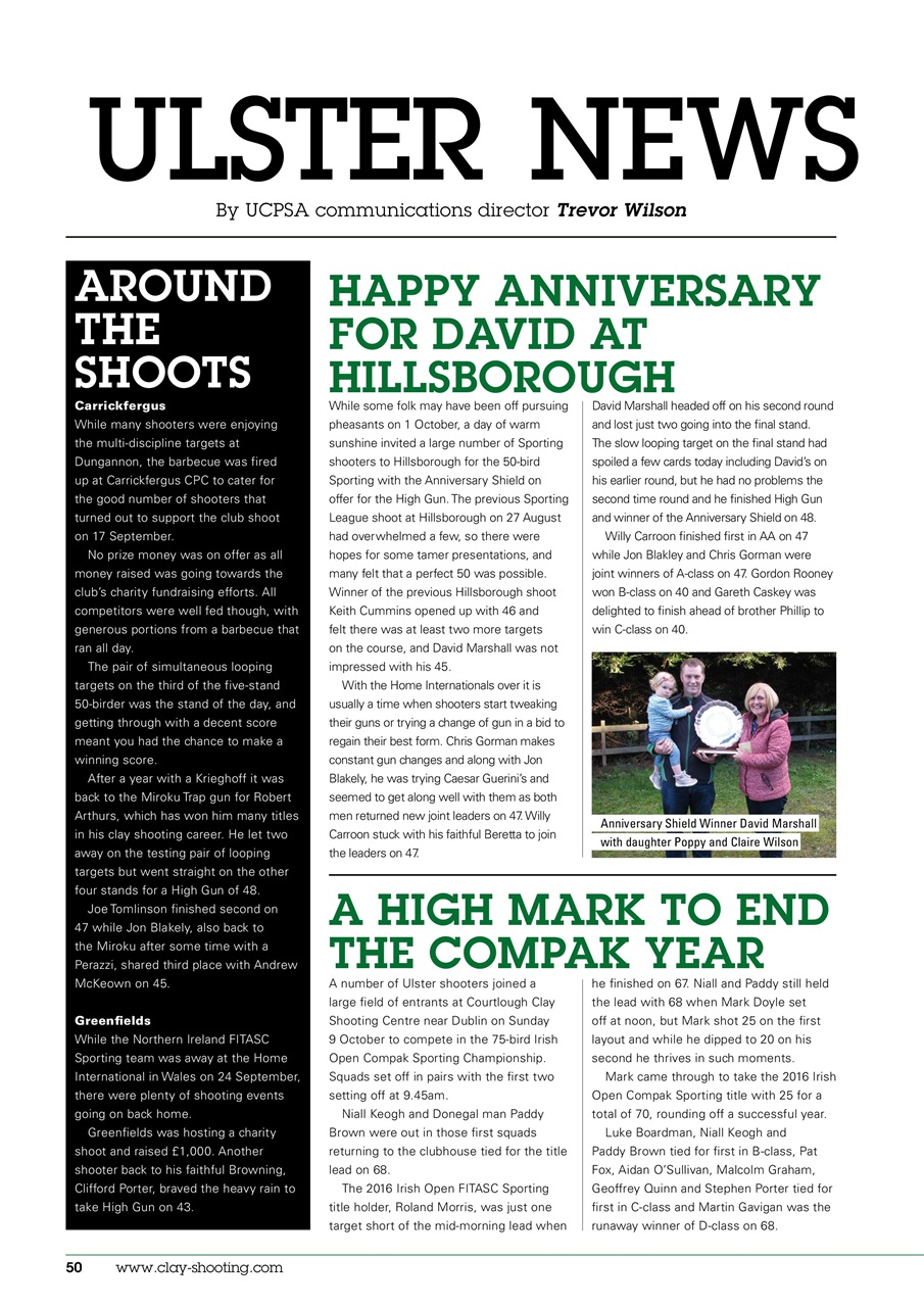 Clay Shooting Preview Pages