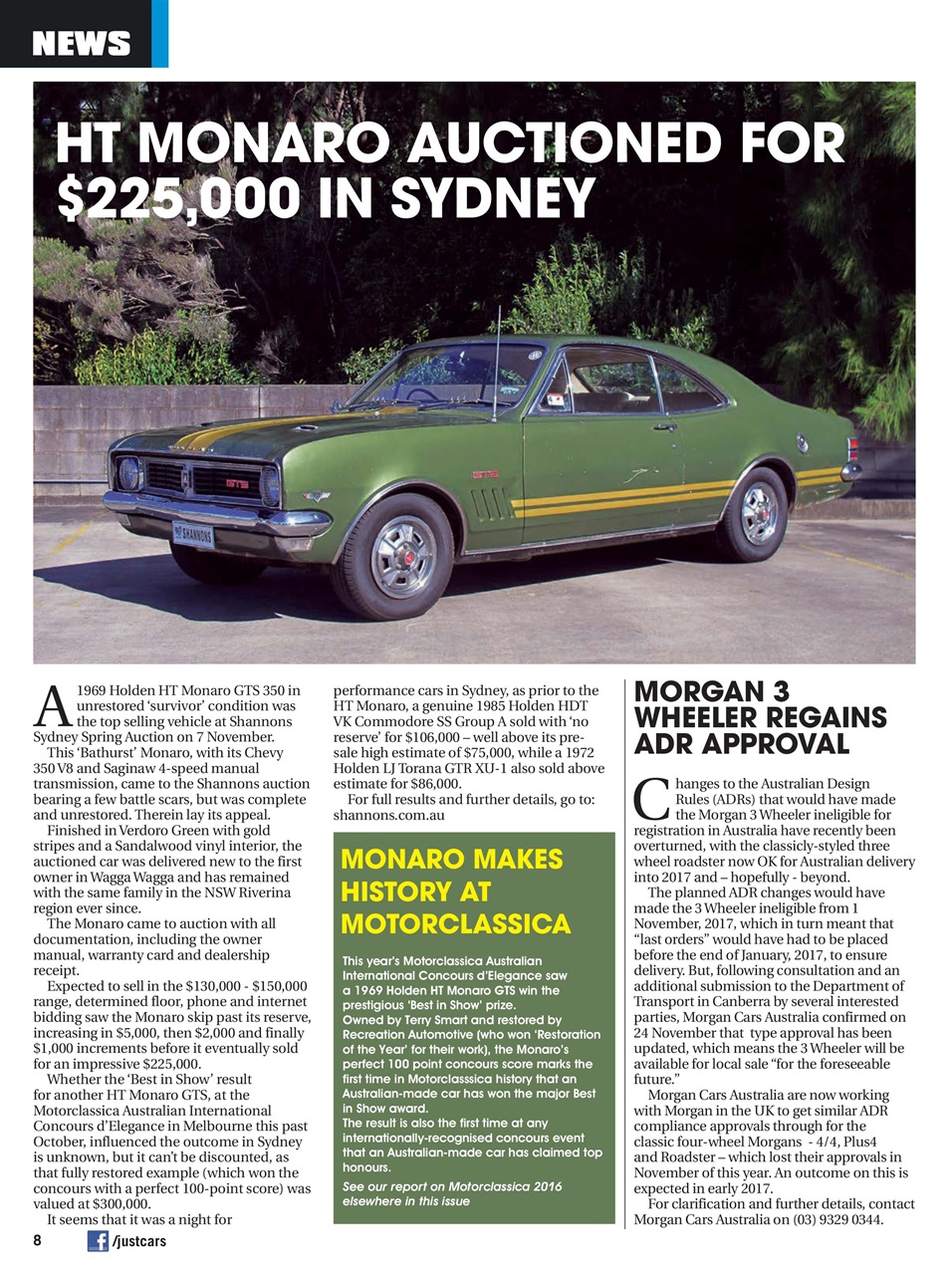 JUST CARS Preview Pages