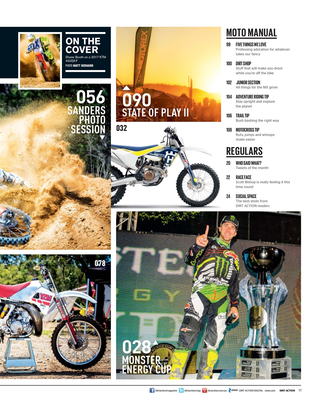 Dirt Action Preview Pages