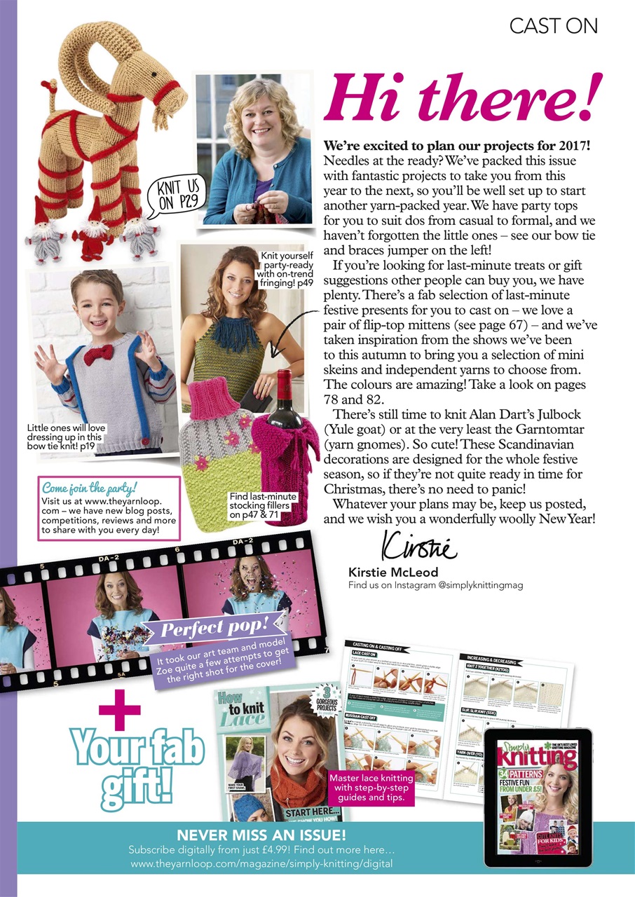 Simply Knitting Preview Pages