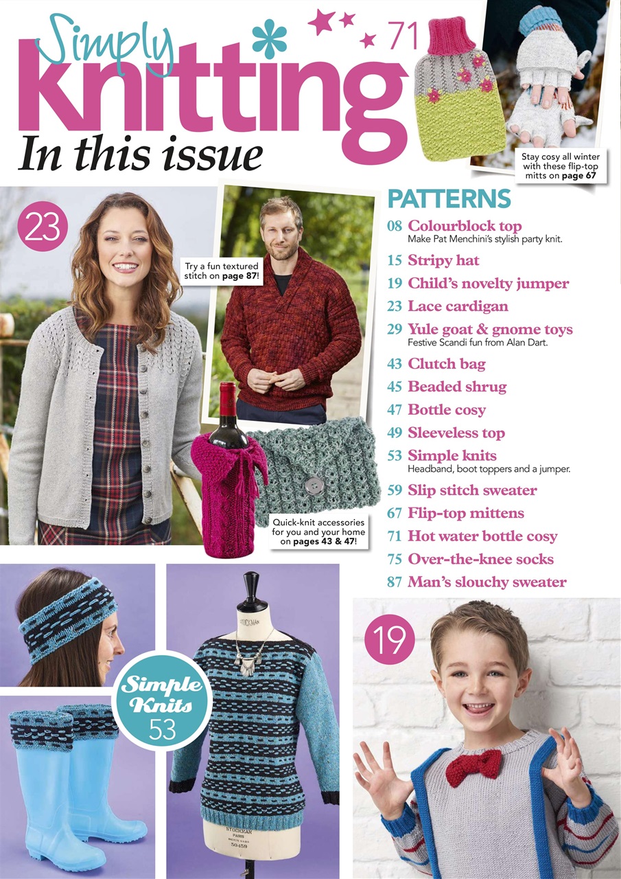 Simply Knitting Preview Pages