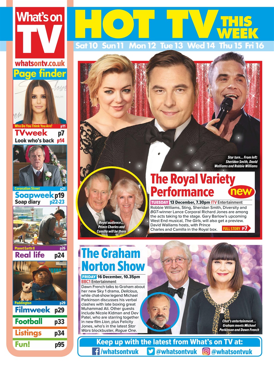 What's on TV Preview Pages