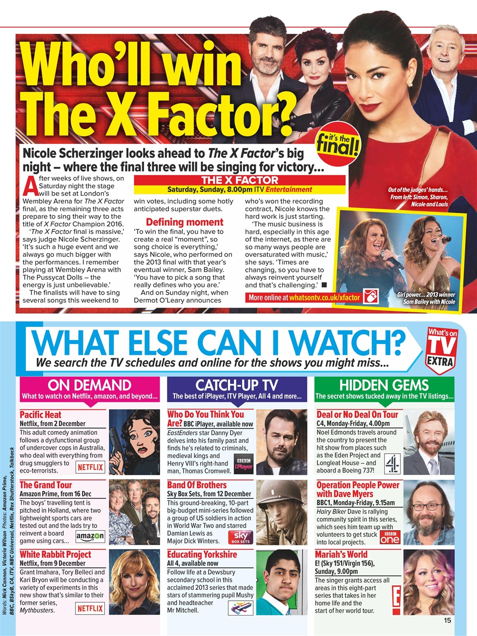 What's on TV Preview Pages