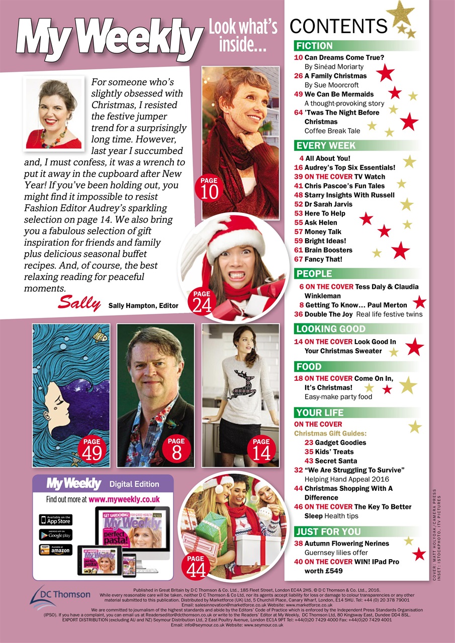 My Weekly Preview Pages