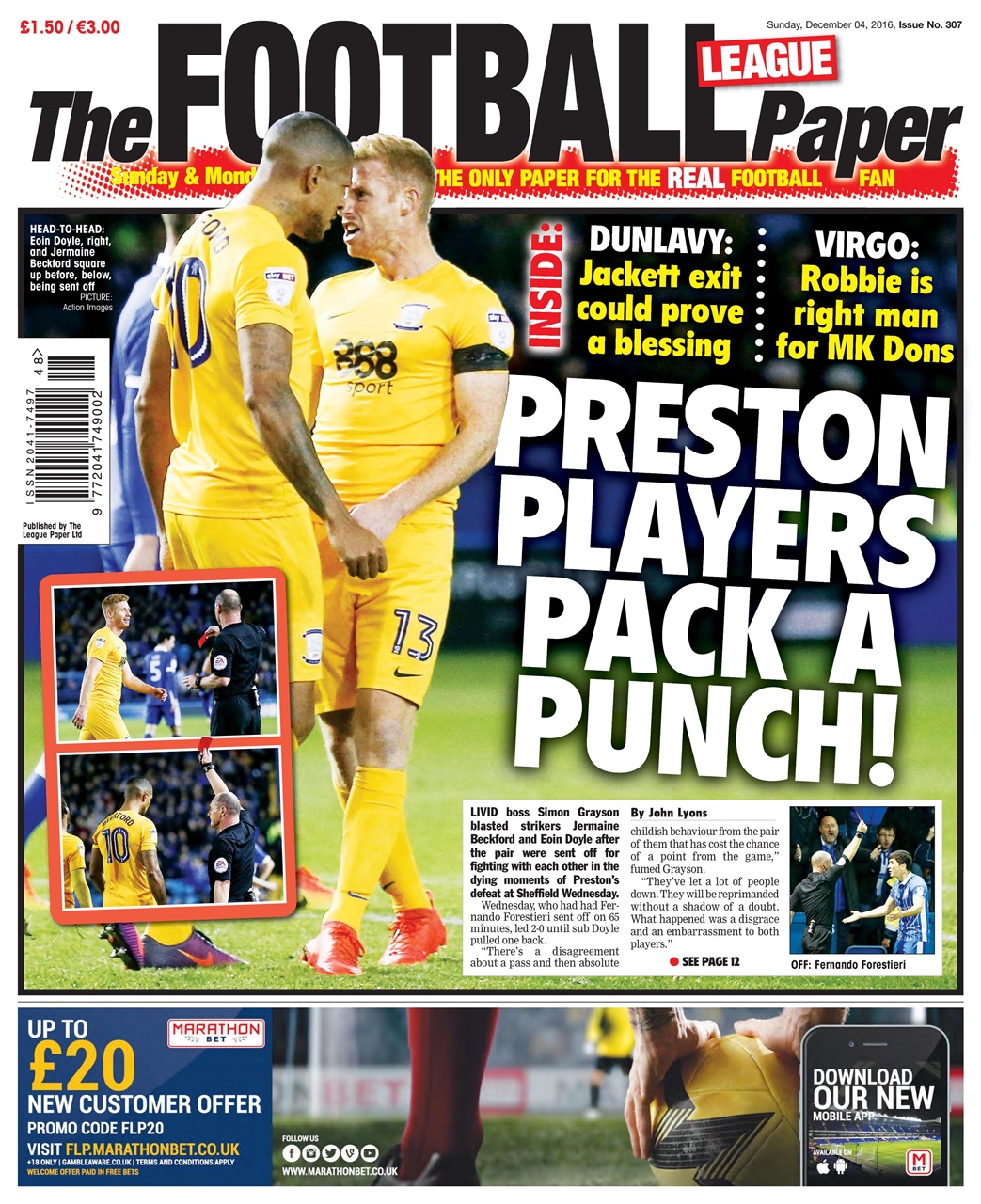 The Football League Paper Preview Pages