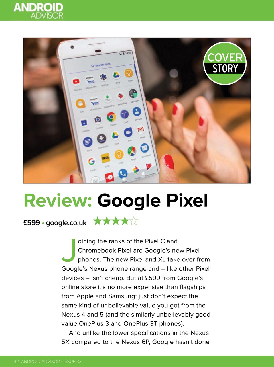 Android Advisor Preview Pages
