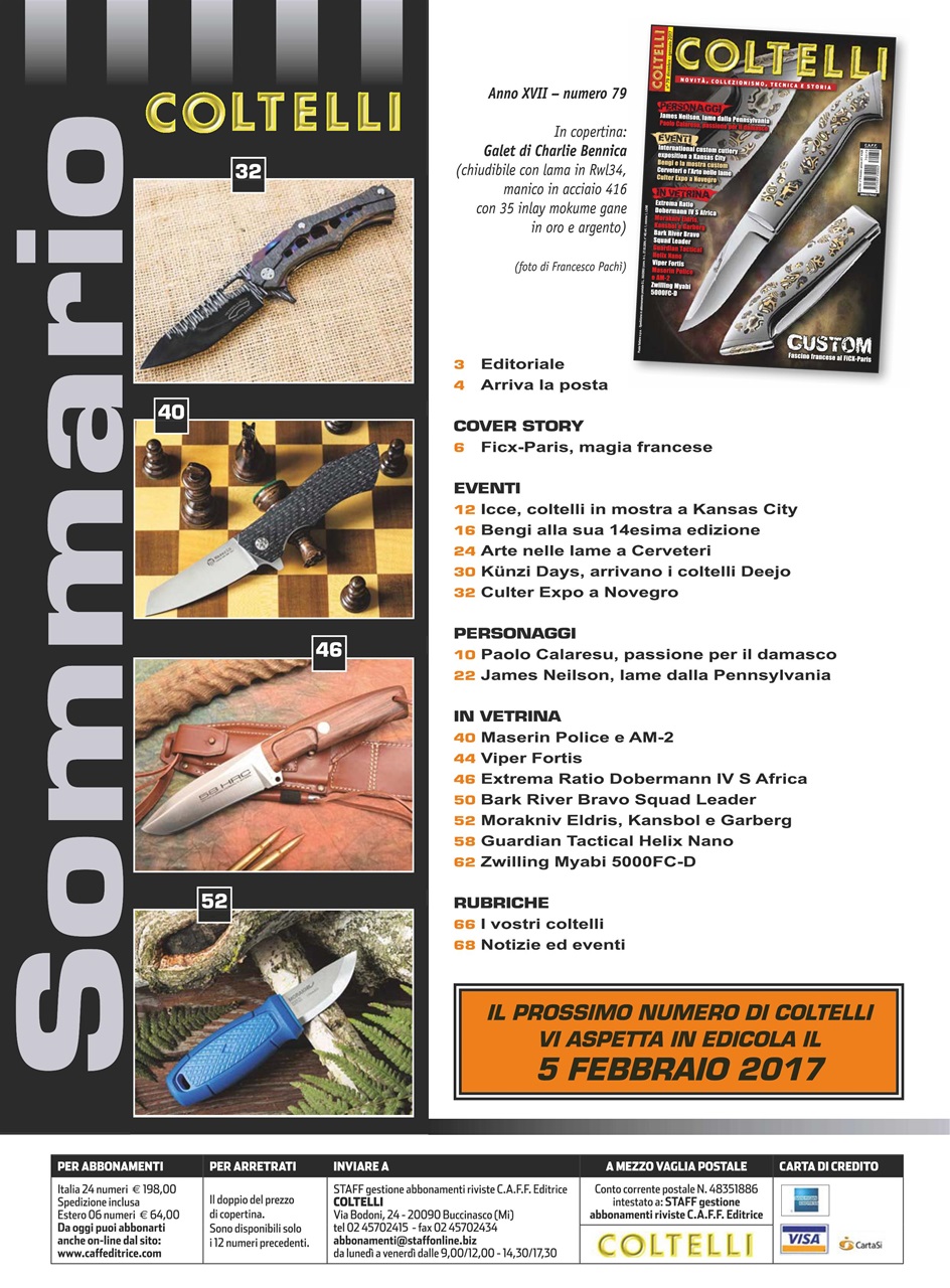 COLTELLI Preview Pages