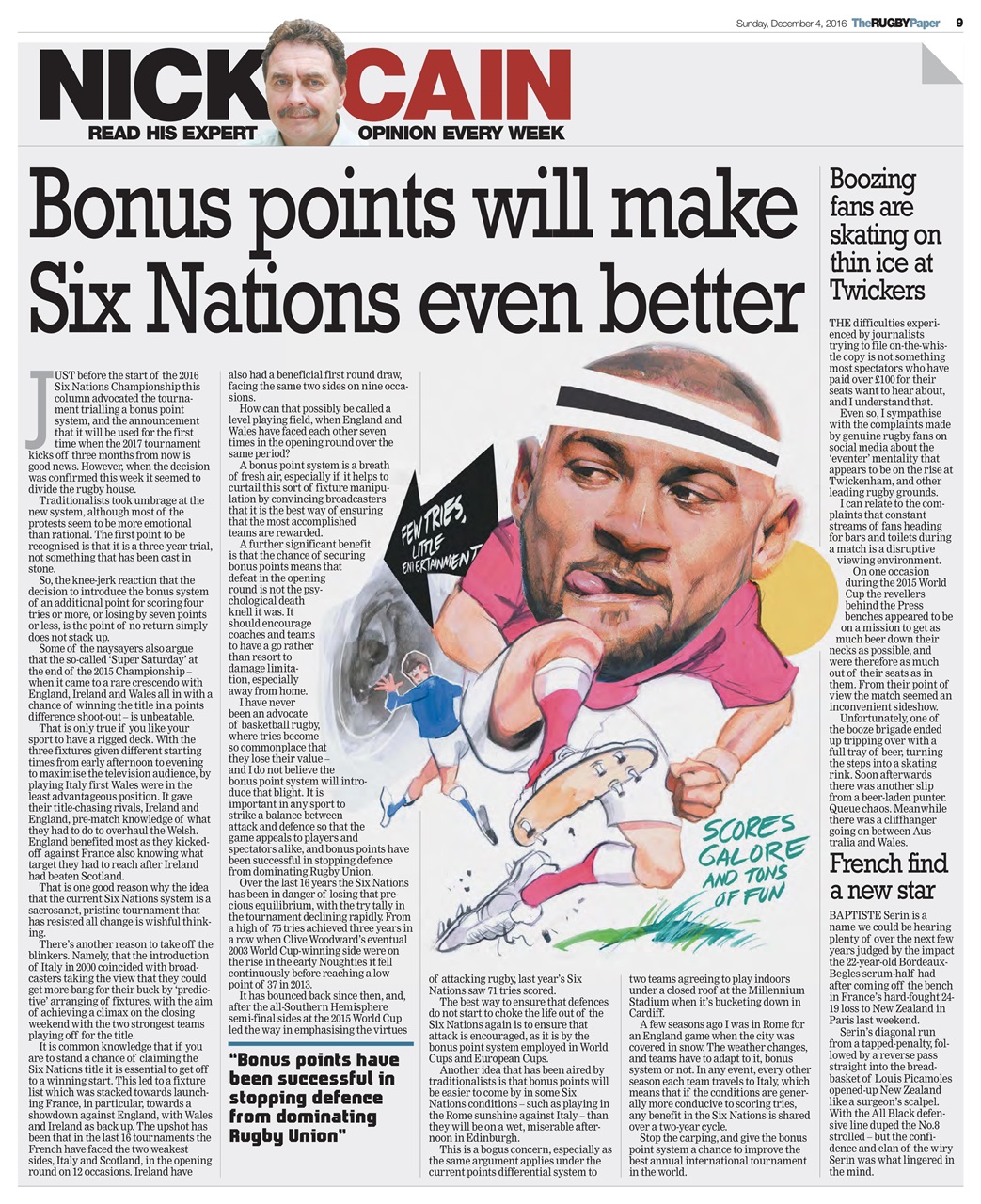 The Rugby Paper Preview Pages