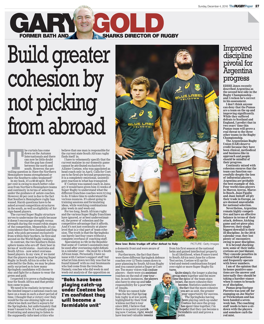 The Rugby Paper Preview Pages