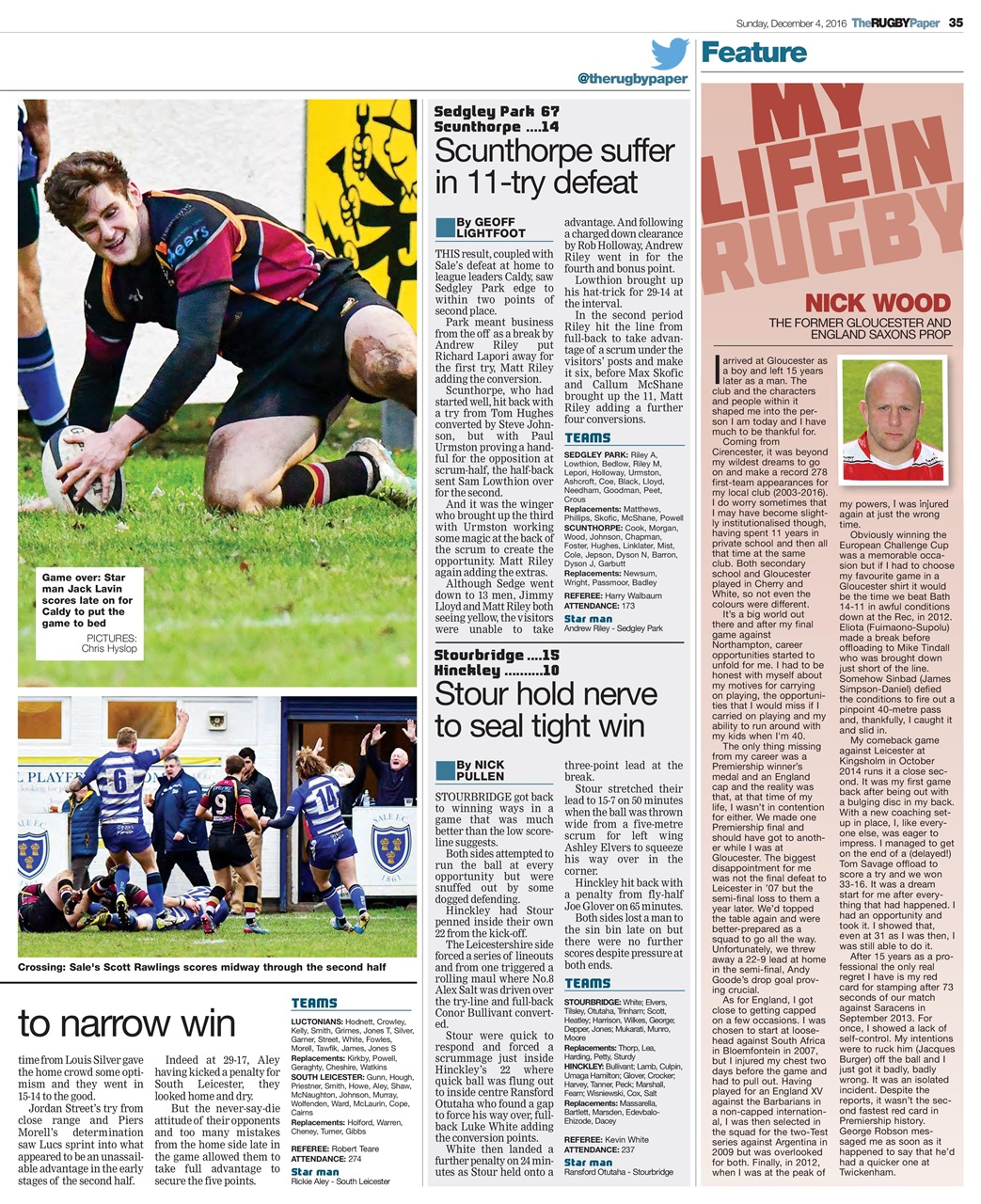 The Rugby Paper Preview Pages