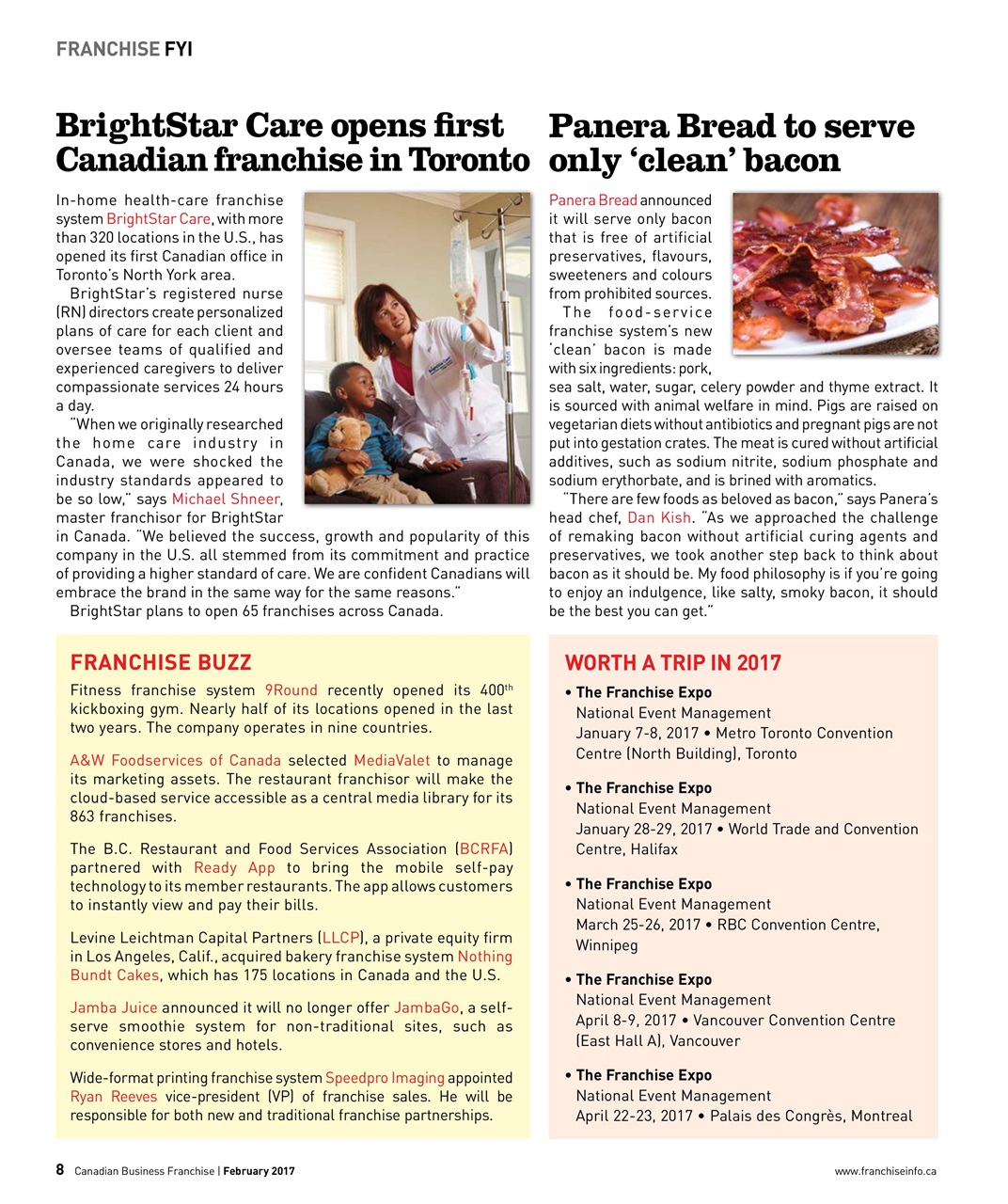 Canadian Business Franchise Preview Pages
