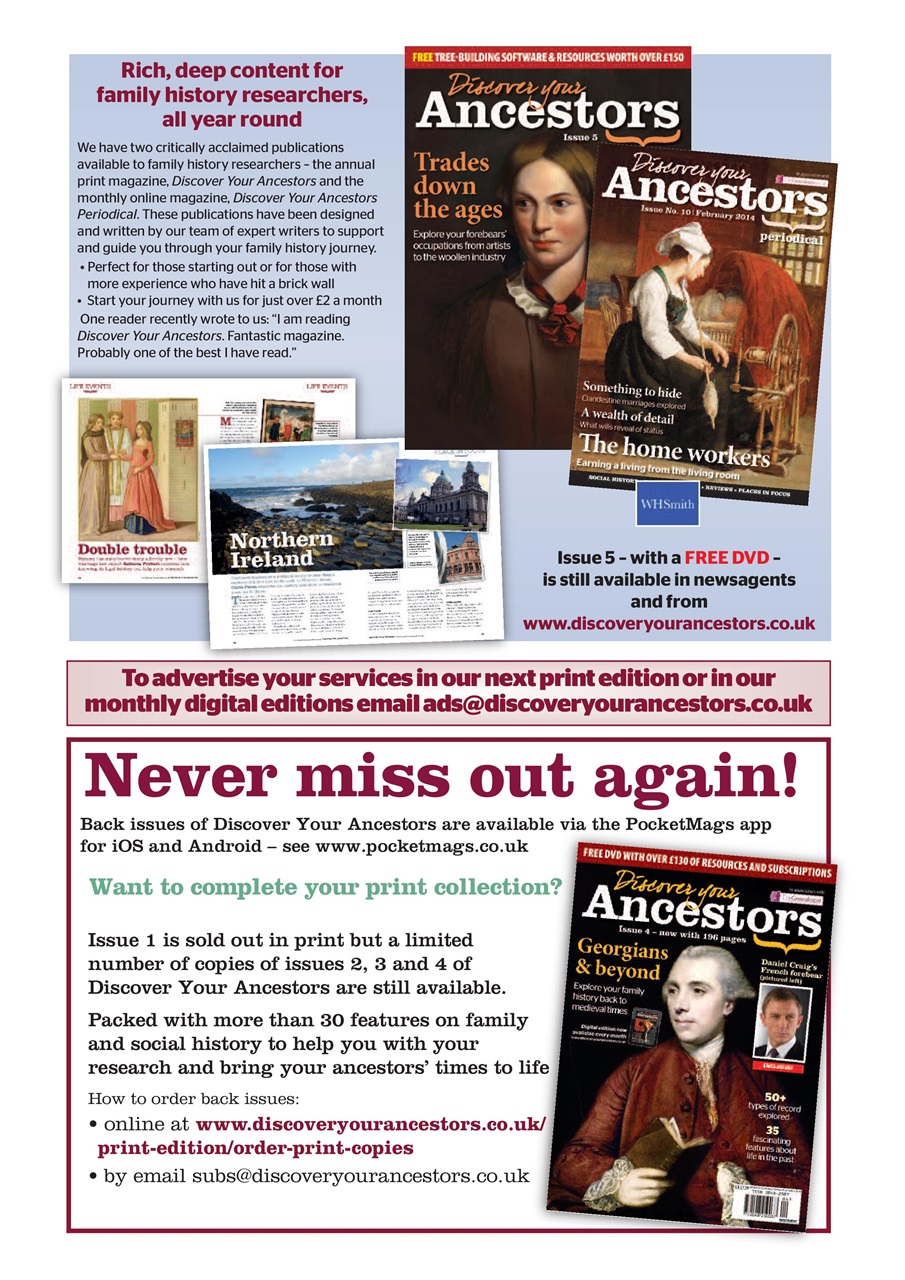 Discover Your Ancestors Preview Pages