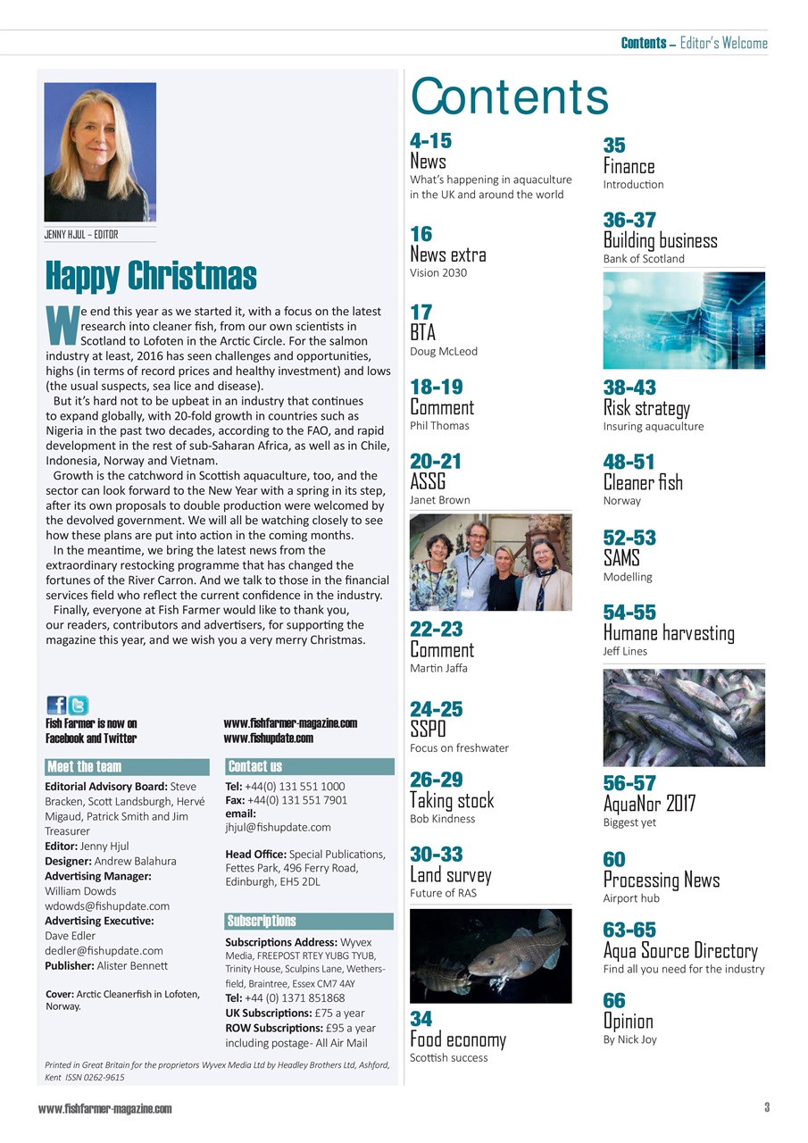 Fish Farmer Magazine Preview Pages