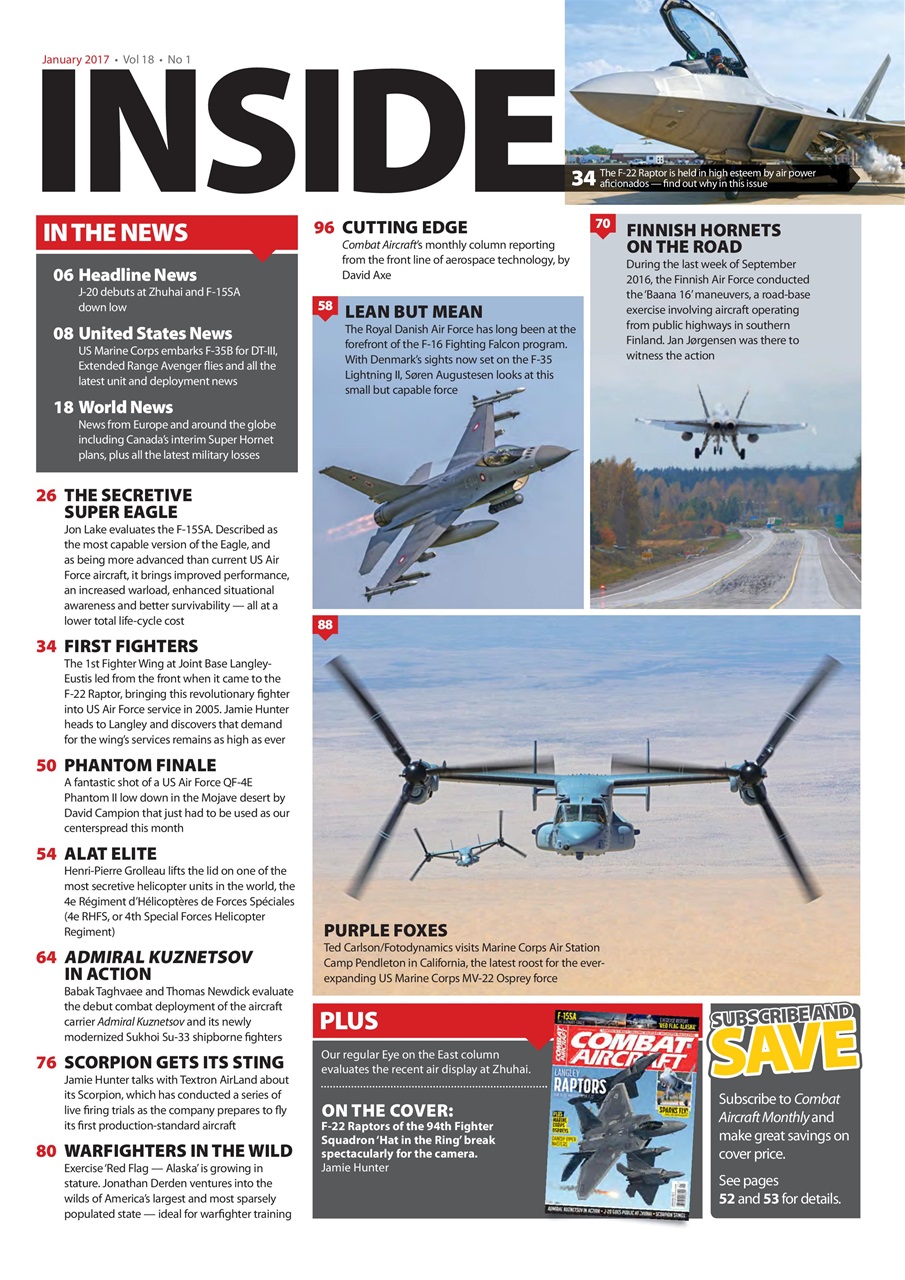 Combat Aircraft Journal Preview Pages