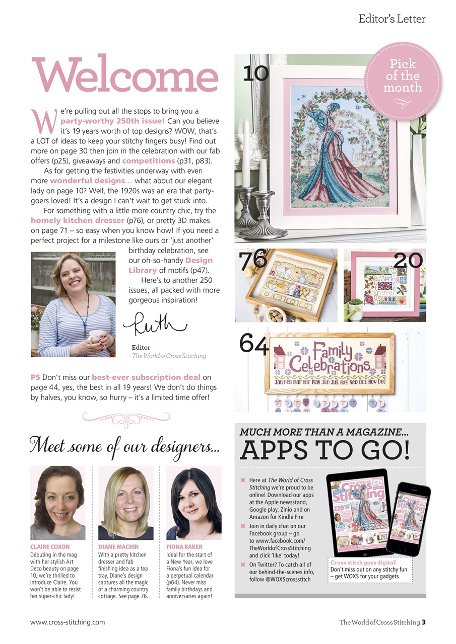 The World of Cross Stitching Preview Pages