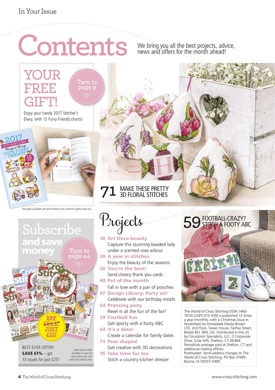 The World of Cross Stitching Preview Pages