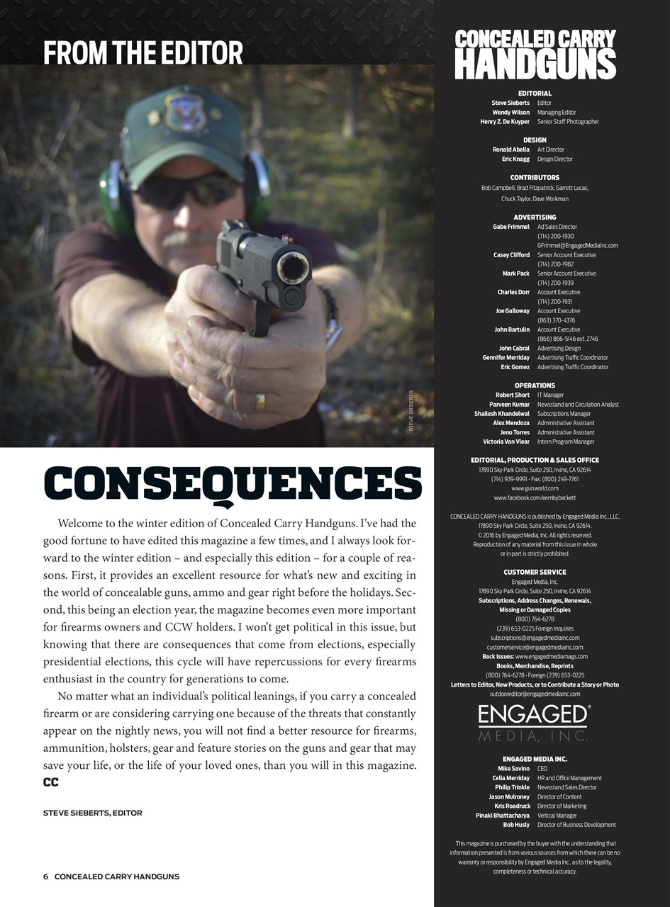 Concealed Carry Handguns Preview Pages