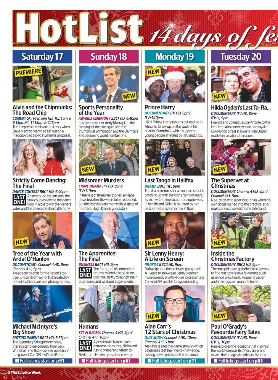 TV & Satellite Week Preview Pages