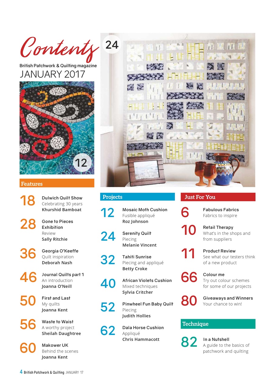 Patchwork and Quilting Preview Pages