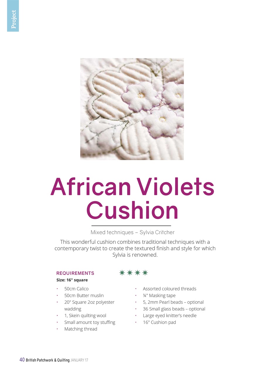 Patchwork and Quilting Preview Pages