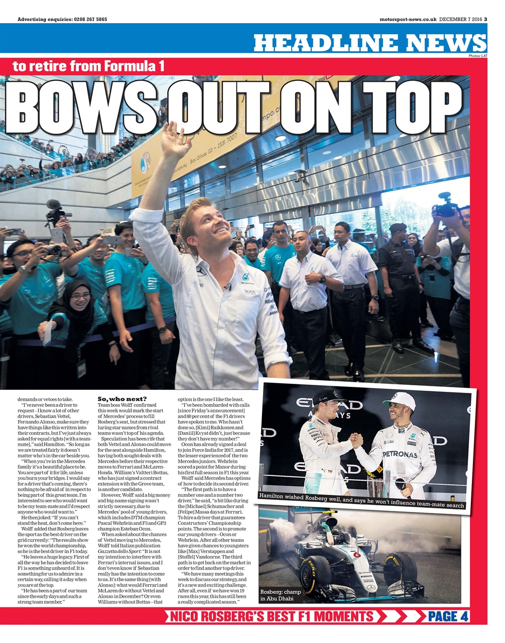 Motorsport News Preview Pages