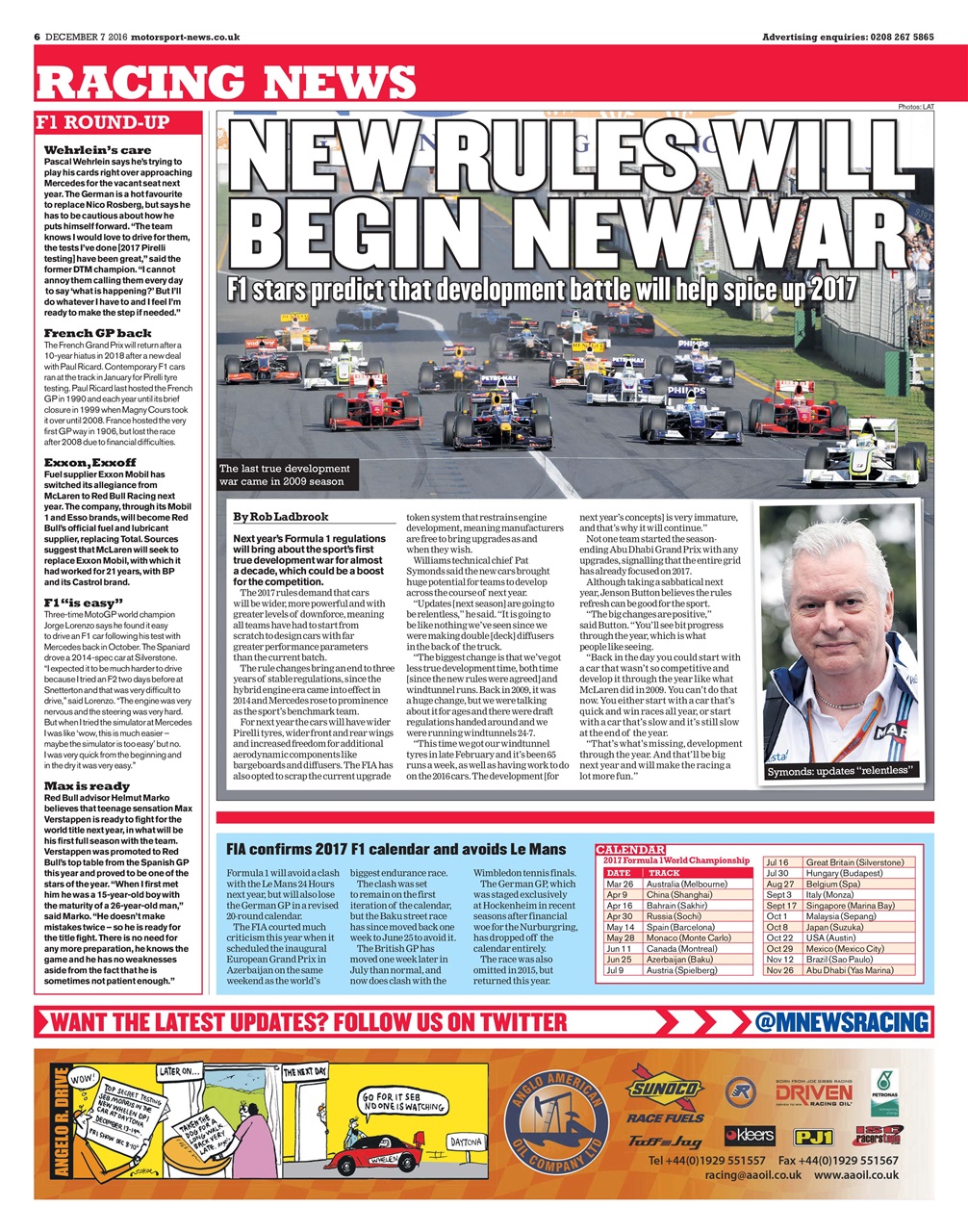 Motorsport News Preview Pages