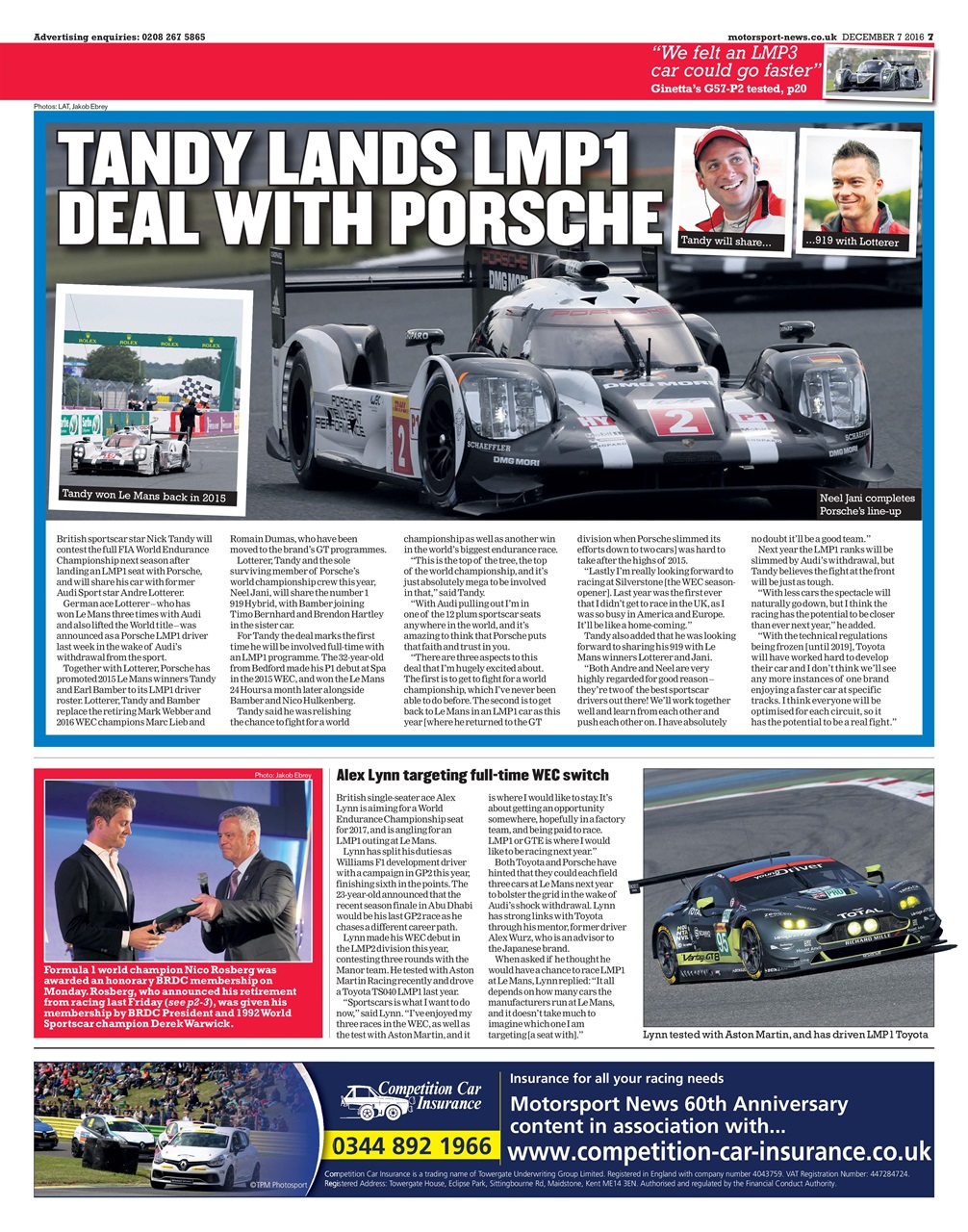 Motorsport News Preview Pages