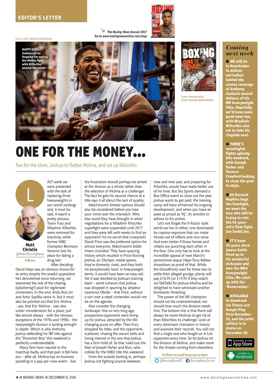 Boxing News Preview Pages